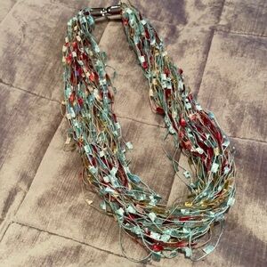 Scarf Necklace with Magnetic Closure